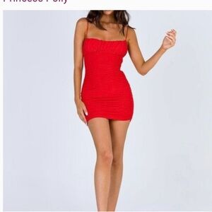 Red Princess Polly Dress !